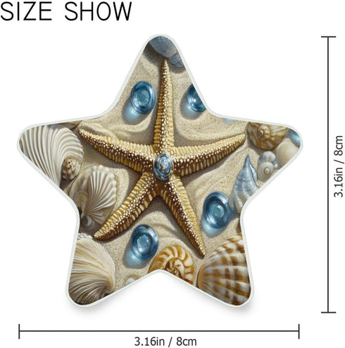 ALAZA Starfish Seashell Funny Star Shaped LED Night Light Dusk to Dawn Sensor Plug in Night Home Decor Desk Lamp