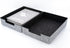 WELAXY 2-Piece Stackable Desk Drawer Organizer Trays - Felt Storage Bins for Document File Papers, Home Office Supplies