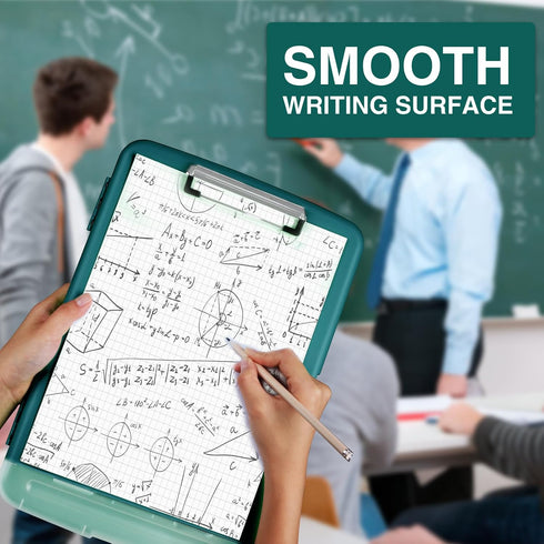 8.5x11 Sooez Clipboards with Storage, High Capacity Clip Boards with Storage, Heavy Duty Nursing Clipboard Folder