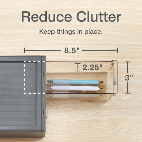 Pendaflex Stackable Drawer, Durable Plastic with Silicon Handles, Tinted Drawers, Medium, Gray, 9" x 7" x 3.5"