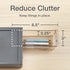Pendaflex Stackable Drawer, Durable Plastic with Silicon Handles, Tinted Drawers, Medium, Gray, 9" x 7" x 3.5"