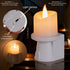Lystaii 2 Pack 0-100LM Dimmable Flameless Candle Night Lights Night Lights with Light Sensor Plug into Wall Candle