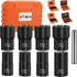 XEWEA 9PCS Lug Nut Extractor Set, 1/2" Drive Impact Bolt Nut Remover for Damaged Bolts
