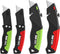 XW Utility Knife Set, Retractable Box Cutter and Folding Utility Knife, Total 20 Blades Included, 4-Pack