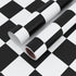 VaryPaper 15.7''x78.7'' Thick Checkered Countertop Contact Paper: Waterproof Peel and Stick Black and White Wallpaper