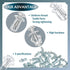 50 Pcs Petal Nuts, Expansion Screw Jack Nut, Carbon Steel Rustproof Corrosion-Resistant Rivet Nuts for Securing Plate