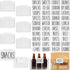 Talented Kitchen 8-Piece Metal Basket Labels Clip On Holders with 40 White Labels for Storage Bins