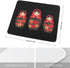 Generic Russian Nesting Dolls Funny Gaming Mousepad with Stitched Edges Rubber Base Computer Desk Mat for Laptop Office