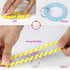 BIHRTC 6 Color Plastic Spring Wrist Keychain, Flexible Spiral Wristband Key Holder for Gym Pool ID Badge