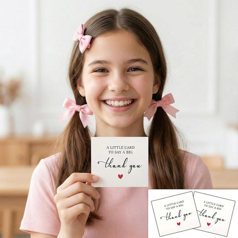 Styquenzer 50 Occasions-3.4 3inch Pcs Mini Thank You Cards, Blank Thank-You Cards Thank You Notes Small Bulk