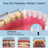 8 5 Tooth Polisher,Rechargeable Tooth Whitening Kit for Teeth Cleaning and Whitening, with Brush Heads, LED Light