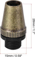 20Pcs uxcell Cable Glands Strain Relief Cord Connector Grips Metal Bronze for Wiring Hanging Light Ceiling Pendant Lamp