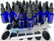 Bioll 15ml (1/2 oz) Glass Dropper Bottle, Essential Oil Bottle with Glass Eye Droppers, 24Pcs (Blue)