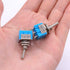 Taiss 10pcs DPDT Mini Toggle Switch - 6-Pin 3 Position ON/Off/ON, 6A 125V MTS-203