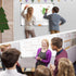 XBoard 24 x 18 Inch Magnetic Whiteboard, Hanging Dry Erase Board with Aluminium Frame & Marker Tray
