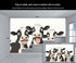 FBRUIEG 3D 78.7" 55.1" Dairy Cow Wallpaper, Funny Animals Wall Mural, Dairy Cow Murals for Kids Room Living Bedroom