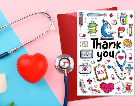 Nurse Thank You Card - Thank You Gifts Cards for Doctors Nurses Preceptor Gift Nurses Day Cards Preceptor Gifts Nursing