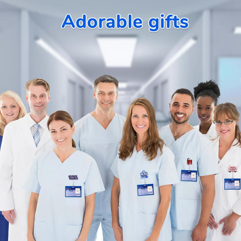 Namifin Retractable Badge Holder - Lightweight Badge Reel with ID Clip for Nurses and Office Workers