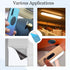 LAIFOOSHEN 32pcs Mounts,2.36x1.18in,1.18 x1.18in,Steel Adhesive Metal Plates for Magnetic Metal Plates
