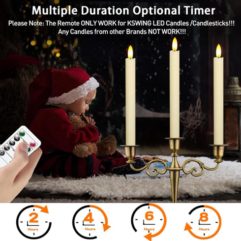 KSWING 10 Key Remote Controller Only Work for LED Candles/Candlesticks