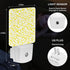 Jahiona White,0.5W LED Night Light Lamp with Smart Sensor Dusk to Dawn Sensor,Floral with White Drop-Shaped Petals