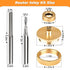 71333 1/4 1/8" 1/4" Router Bits Solid Brass Inlay Kit for Templates for High RPM Routing, Includes Carbide Router