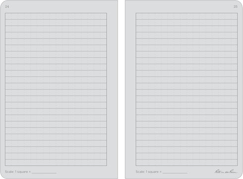 Rite in the Rain Weatherproof Stapled Notebook, 4.625" x 7", Orange Cover, Universal Pattern, 3 Pack