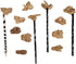Dinosaur Heads Fossil Pencil Tops - 48 Pack Rubber Dino Toppers for Party Favors, Classroom Incentives Back to School