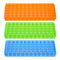 PATIKIL 60 Wells Tube Rack, 1 Set Double Panel Vial Rack for Microcentrifuge Tubes 0.2/0.5/1.5/2ml, Blue, Orange, Green