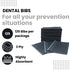 125 13"x18" 3 (125, Black Disposable Dental Bibs | Ply Waterproof Dental/Tattoo/Nail Bib for Patients | Dental Tray