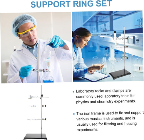 Iron Stand Lab Equipment Kit - Essential for Chemistry Labs