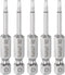 5pcs H2 Hex Screwdriver Bit, 1/4" Hex Shank 2" Length Magnetic Screw Driver Power Tool