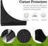 2.56'' Nails(4Pcs) Black Metal Corner Guards Decorative Wood Funiture, Box Corner Protectors, Metal Table Corners