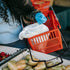 Housoutil Replacement Plastic Trolley Handle Shopping Basket Pull Rod Spare Part for Grocery Cart Repair and Foldable
