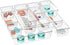 WOWBOX 12 Pack Clear Drawer Organizer Set, Acrylic Storage Trays for Makeup, Utensils, Gadgets, Office