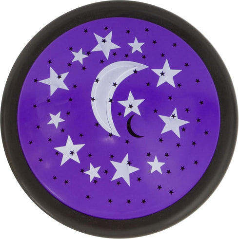 GE LED Moon and Star Projector Night Light, Battery Operated Tap Light,