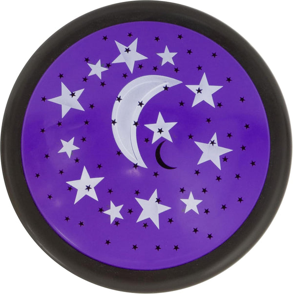 GE LED Moon and Star Projector Night Light, Battery Operated Tap Light,