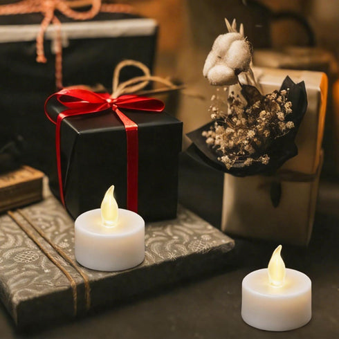 200PCS 200Hours Flameless LED Tea Lights Candles, Realistic and Bright Flickering Long Lasting Battery-Powered, Ideal