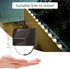 (2) Solar Step Lights Outdoor, Solar Powered Stair Lights Outdoor Waterproof for Front Step, Yard, Patio, Porch, Fence