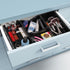 TOPZEA Desktop Drawer Organizer, 6 Slot Wood Junk Storage Tray with Adjustable Divider for Office, Kitchen