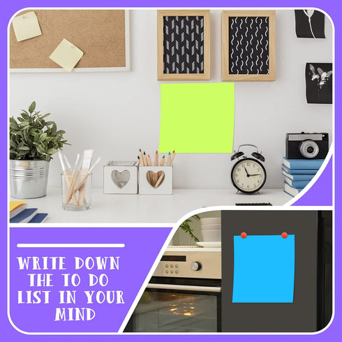 Harloon Big Sticky Notes 11 x 11 Inch Jumbo Memo Post Stickies, 40 Sheets/Pad for Office & School (Dark Color Series)