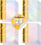 TECKWRAP Holographic Sticker Paper Clear Overlay Lamination Vinyl Patterns 8.26" x 11.69" A4 Size 28 sheets/Pack