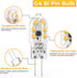 YUIIP G4 LED Bulb, AC/DC 12V JC G4 Bi Pin Bulb, Warm White 3000K 20W Halogen Replacement, Non-Dimmable, 5-Pack