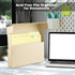 Lineco Archival Letter Size File Folders, 50 Pack, Acid-Free, Light Tan, 9.5" x 11.75" with 1/3-Cut Tab