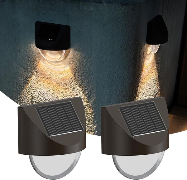 Solar Step Lights Outdoor, Solar Powered Stair Lights Outdoor Waterproof for Front