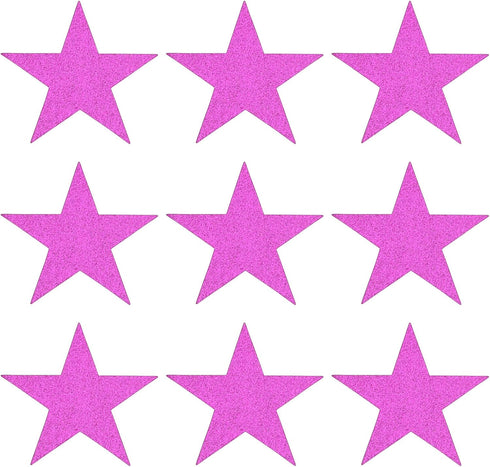 MECCANIXITY 100 Pack Glitters Star Cutouts Paper, Five Star Confetti for Birthday Party Classroom Wedding Wall