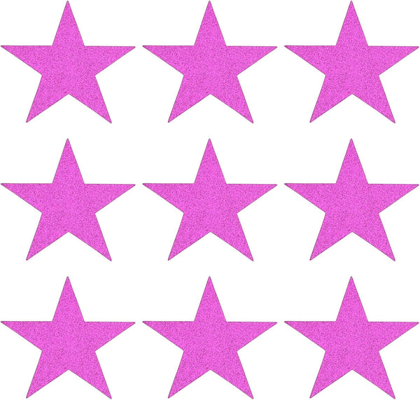 MECCANIXITY 100 Pack Glitters Star Cutouts Paper, Five Star Confetti for Birthday Party Classroom Wedding Wall
