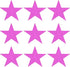 MECCANIXITY 100 Pack Glitters Star Cutouts Paper, Five Star Confetti for Birthday Party Classroom Wedding Wall