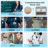 ID Badge Holder with Plastic Clip, Double-Sided Transparent Windows Horizontal Hard Grey Plastic Case for Office School