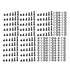 300Pcs M3 Black Alloy Steel Hex Socket Screws Nuts Washer Assortment Kit (Set B Button Head)
